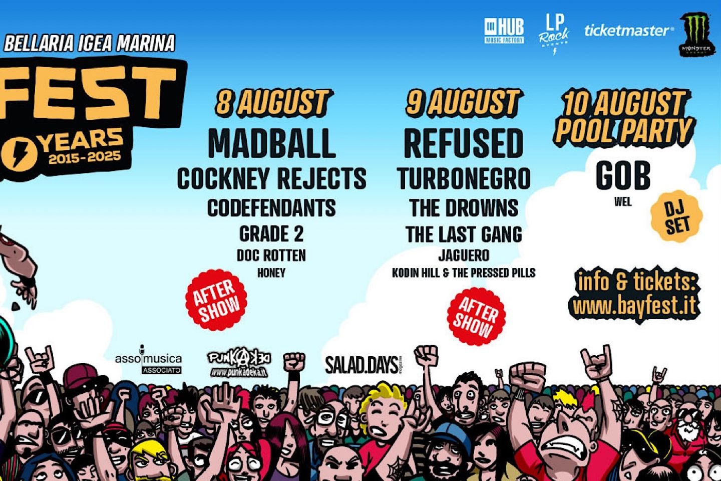 CI SIAMO: QUESTO WEEKEND BAYFEST ACCENDE LA RIVIERA!