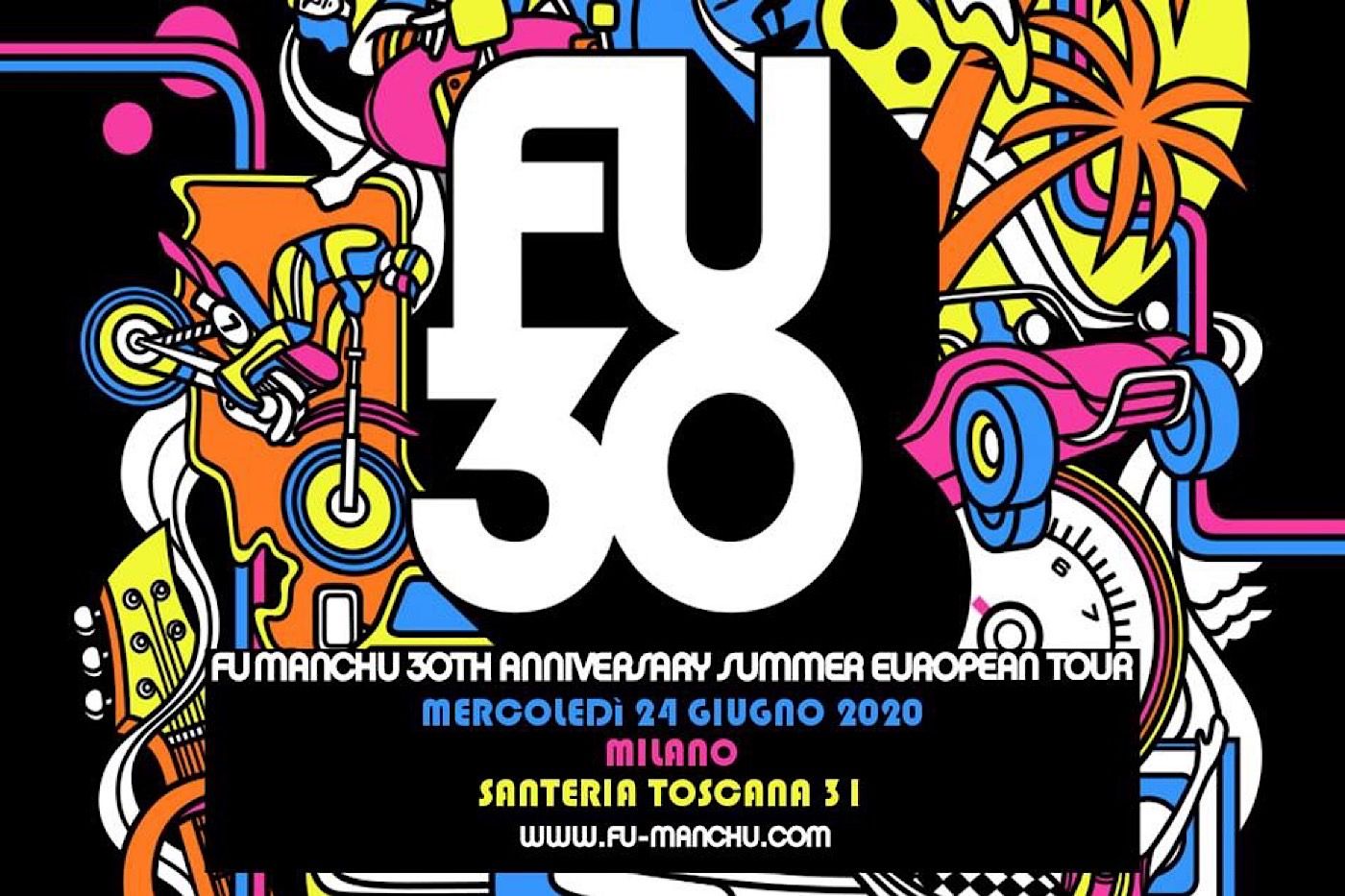 Fu Manchu live: il 24 Giugno 2020 Santeria 31 si tinge di Stoner Rock made in California!