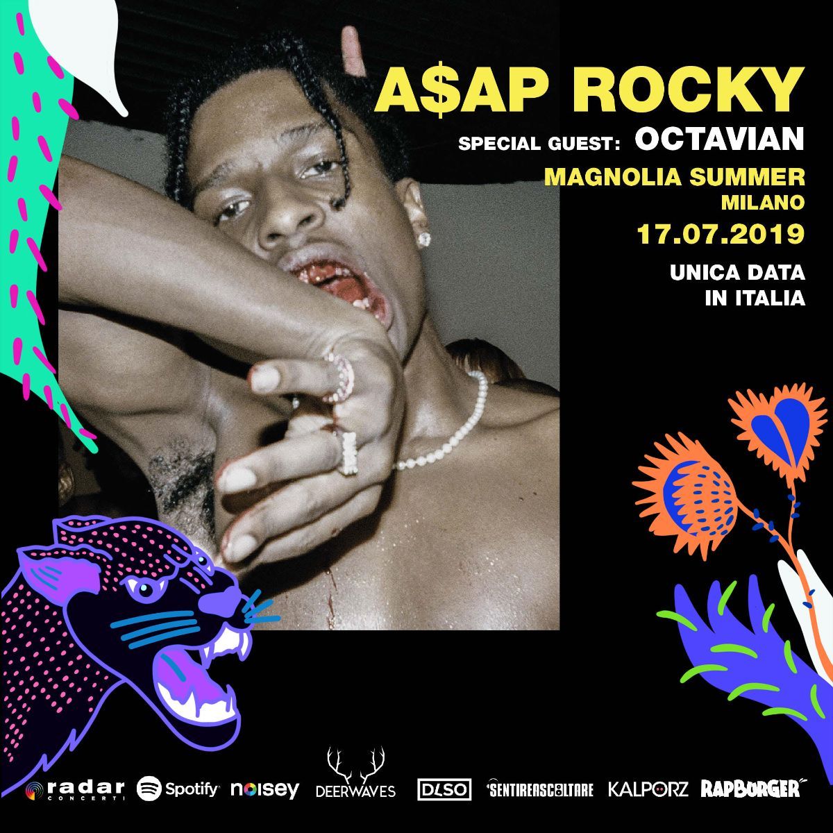 A$AP ROCKY • Il rapper americano per la prima volta in Italia