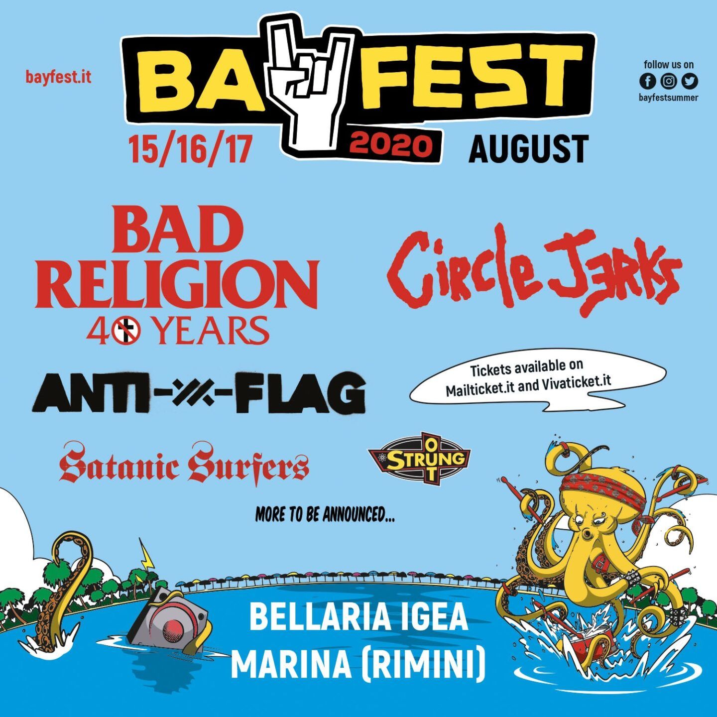 Bay Fest 2020 | Anti-Flag, Satanic Surfers e Strung Out in line up!