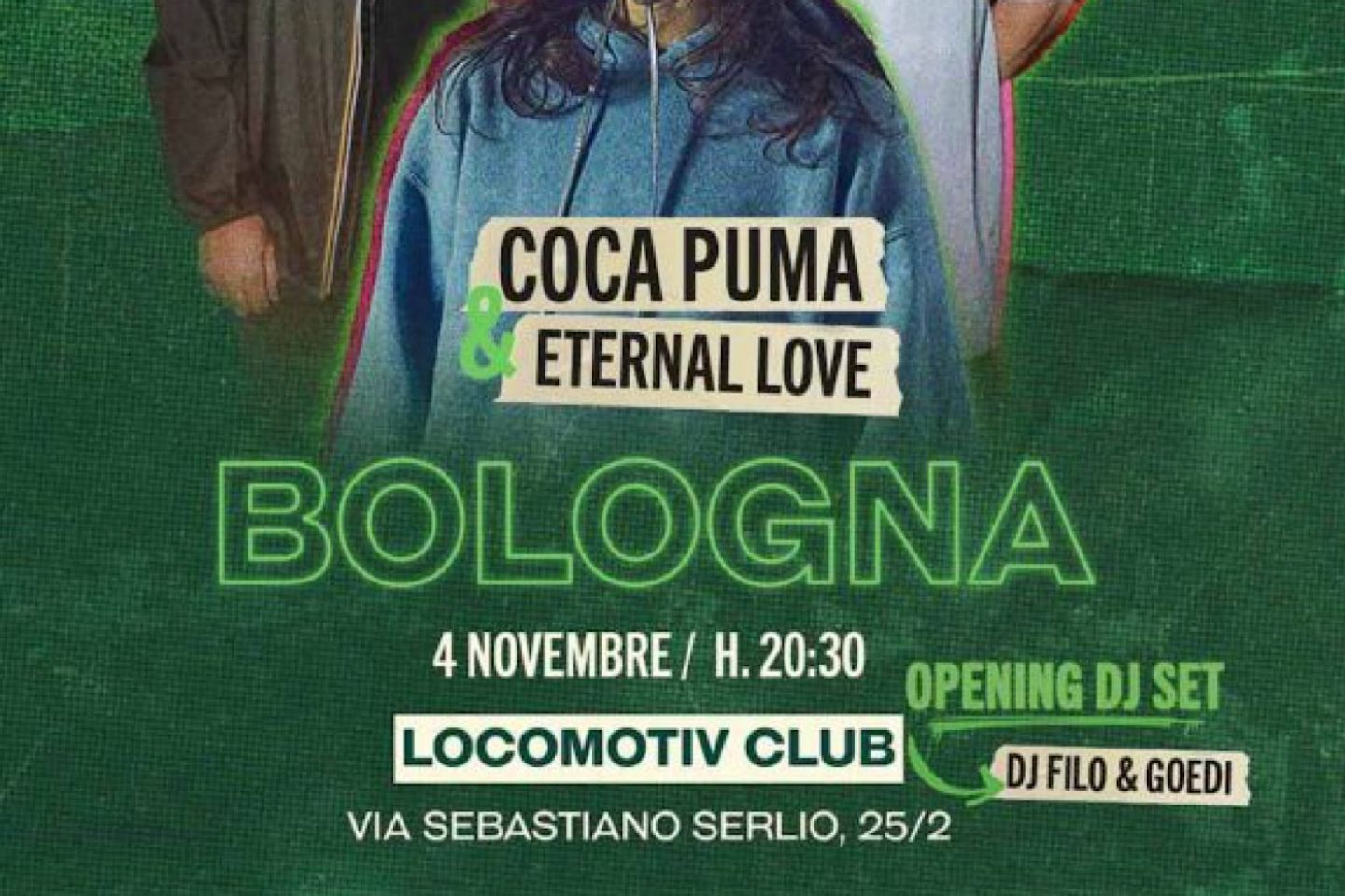 JAMESON DISTILLED SOUNDS: arriva a Bologna il 4 Novembre al Locomotiv Club con Coca Puma, Eternal Love e Goedi e Filo.