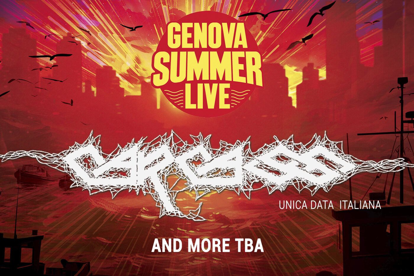 Carcass: devastazione al Genova Summer Live”!