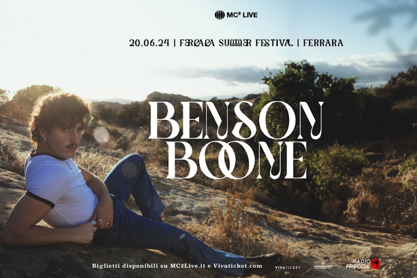 Benson Boone: l’hit maker mondiale arriva in Italia, live il il 20 giugno a Ferrara