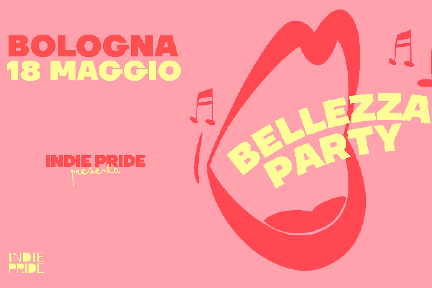 INDIE PRIDE presenta BELLEZZA PARTY Sabato 18 maggio 2024 @ Covo Club, Bologna 