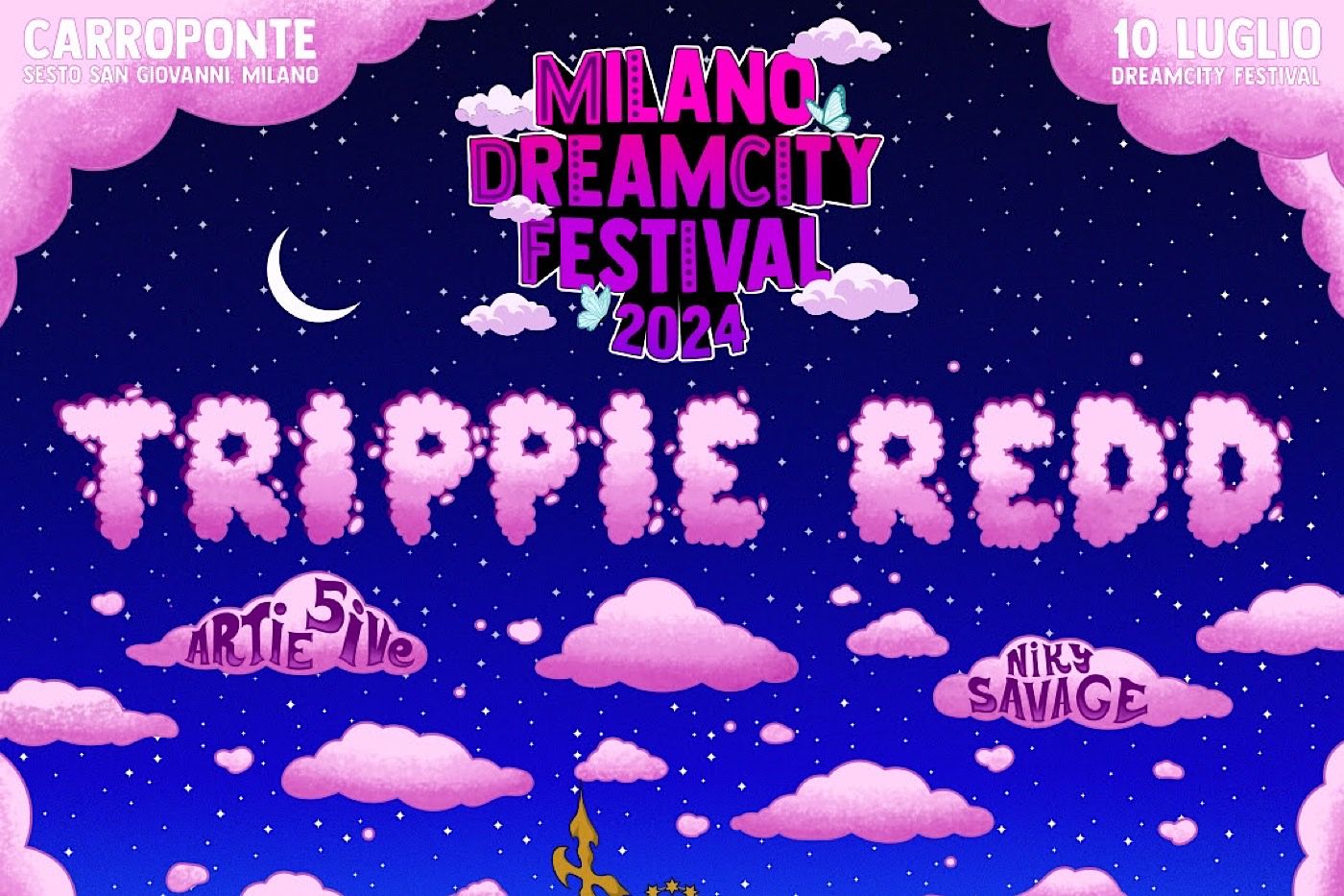 Milano DreamCity Festival: dopo TRIPPIE REDD, si aggiungono Artie 5ive e Niky Savage alla line up