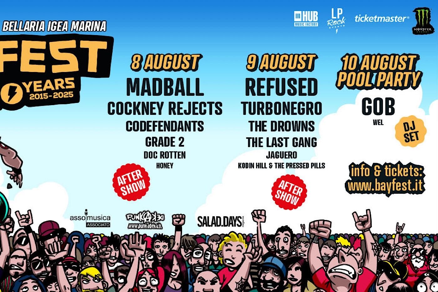 CI SIAMO: QUESTO WEEKEND BAYFEST ACCENDE LA RIVIERA!